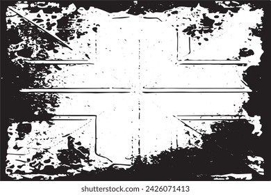 imagen vectorial en blanco y negro de grunge desestresado textura de fondo desgastado
