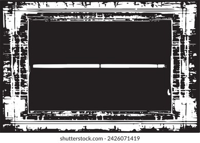 imagen vectorial en blanco y negro de grunge desestresado textura de fondo desgastado