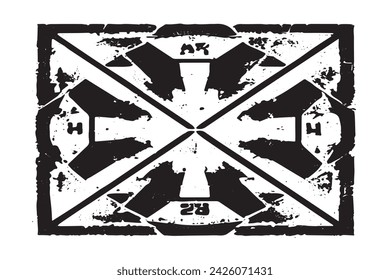 imagen vectorial en blanco y negro de grunge desestresado textura de fondo desgastado