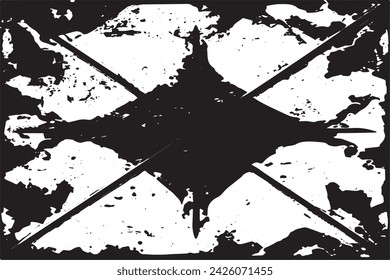 imagen vectorial en blanco y negro de grunge desestresado textura de fondo desgastado