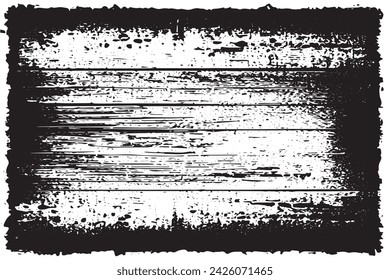 imagen vectorial en blanco y negro de grunge desestresado textura de fondo desgastado