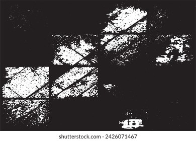 imagen vectorial en blanco y negro de grunge desestresado textura de fondo desgastado