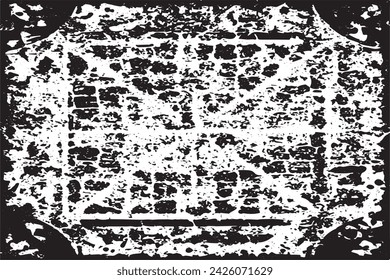 imagen vectorial en blanco y negro de grunge desestresado textura de fondo desgastado