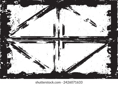 imagen vectorial en blanco y negro de grunge desestresado textura de fondo desgastado