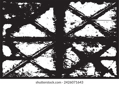 imagen vectorial en blanco y negro de grunge desestresado textura de fondo desgastado