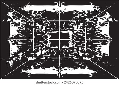 imagen vectorial en blanco y negro de grunge desestresado textura de fondo desgastado