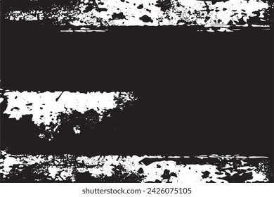 imagen vectorial en blanco y negro de grunge desestresado textura de fondo desgastado