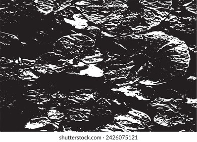 imagen vectorial en blanco y negro de grunge desestresado textura de fondo desgastado