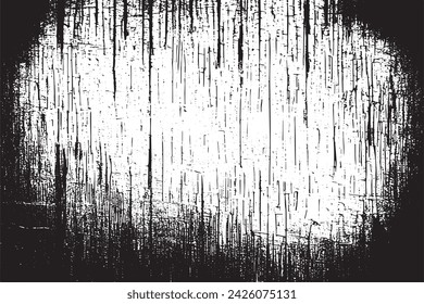 imagen vectorial en blanco y negro de grunge desestresado textura de fondo desgastado