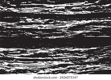 imagen vectorial en blanco y negro de grunge desestresado textura de fondo desgastado
