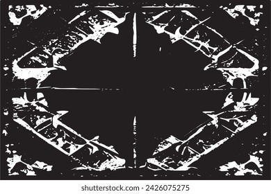imagen vectorial en blanco y negro de grunge desestresado textura de fondo desgastado