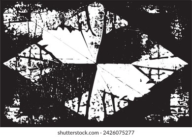 imagen vectorial en blanco y negro de grunge desestresado textura de fondo desgastado