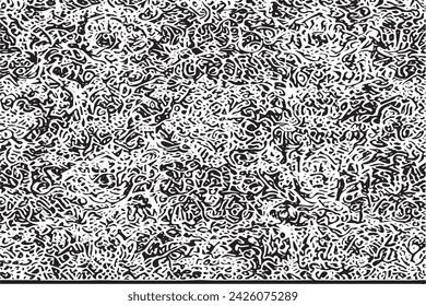 black and white vector image of grunge destressed rough weathered background texture