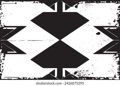imagen vectorial en blanco y negro de grunge desestresado textura de fondo desgastado