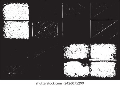imagen vectorial en blanco y negro de grunge desestresado textura de fondo desgastado