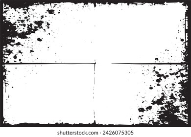 imagen vectorial en blanco y negro de grunge desestresado textura de fondo desgastado