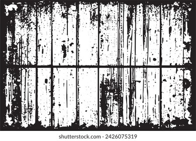 black and white vector image of grunge destressed rough weathered background texture