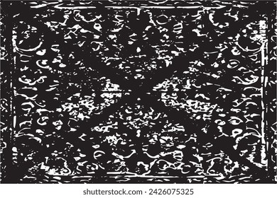 imagen vectorial en blanco y negro de grunge desestresado textura de fondo desgastado