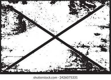 imagen vectorial en blanco y negro de grunge desestresado textura de fondo desgastado