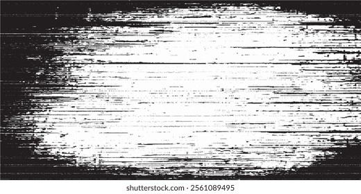 black and white vector image of grunge destressed rough weathered background texture