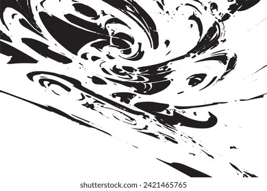 black and white vector image of overlay monochrome grunge background texture
