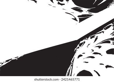 black and white vector image of overlay monochrome grunge background texture