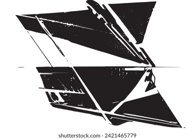 black and white vector image of overlay monochrome grunge background texture