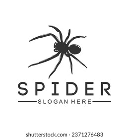 BLACK AND WHITE VECTOR IMAGE OF A SPIDER ANIMAL
.