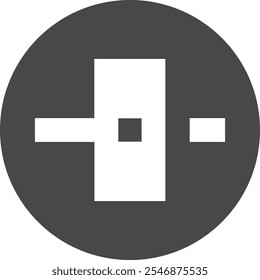 Diseño de iones de Vector blanco y negro 