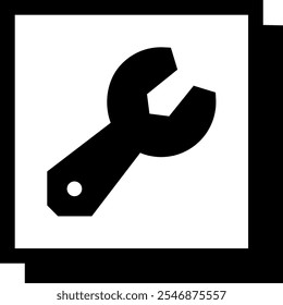 Schwarz-Weiß-Vektorionendesign 