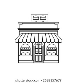 Black and white vector isolated bakery illustration design. Suitable for bakery, burger, etc.