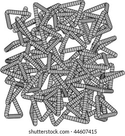 Black and White Vector Knot Illustration