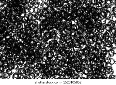 Black and white vector layout with circle shapes. Blurred decorative design in abstract style with bubbles. Pattern for futuristic ad, booklets.