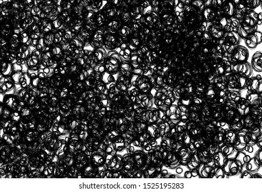 Black and white vector layout with circle shapes. Modern abstract illustration with colorful water drops. New template for your brand book.