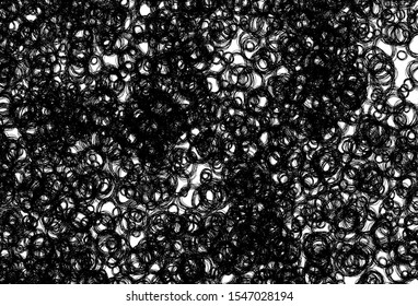 Black and white vector layout with circle shapes. Beautiful colored illustration with blurred circles in nature style. Pattern for ads, leaflets.