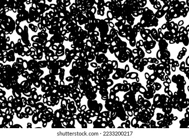 Black and white vector layout with circle shapes. Beautiful colored illustration with blurred circles in nature style. Completely new template for your brand book.