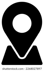Black  White Vector Location Icon