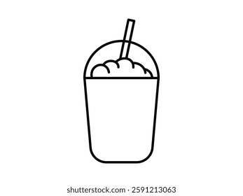 black and white vector logo with coffee and tea theme