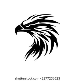 A black and white vector logo featuring an eagle.