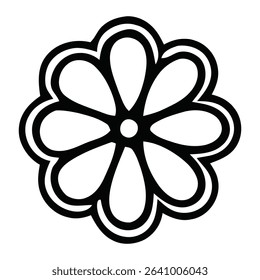 black and white vector mandala design with white background
