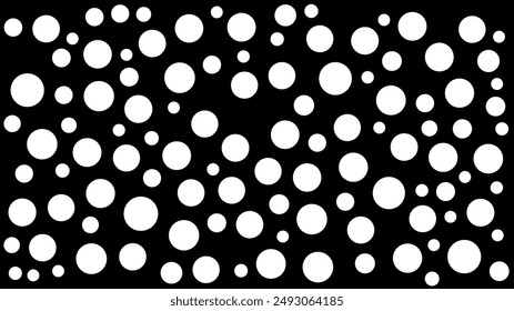 Black and white vector memphis background with geometric shapes