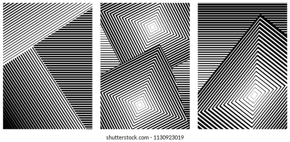 Black and white vector minimal cover design. Eps 8 Illustrator