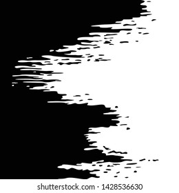 Black white vector monochrome grunge background