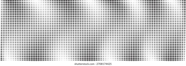 Puntos de Imagen de papel panorámico de Vector blanco y negro.