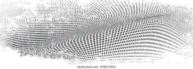 Puntos de Imagen de papel panorámico de Vector blanco y negro. ilustración moderna.