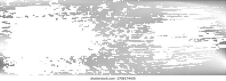 Puntos de Imagen de papel panorámico de Vector blanco y negro. Fondo de cuadrícula regular gráfico. 
