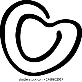 black and white vector paper clip