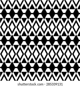 Black and white, vector pattern