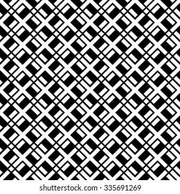 Black and white, vector pattern