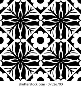 black and white vector pattern